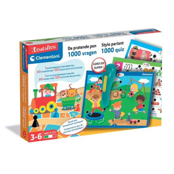 Clementoni pratende educatieve pen nederlands 1000 quiz