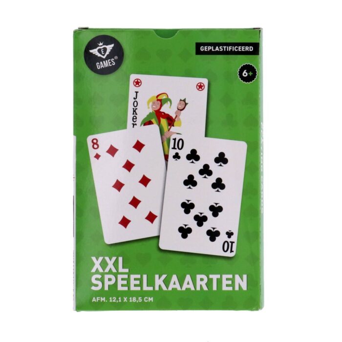 Speelkaarten xxl 18,5 x 12 cm