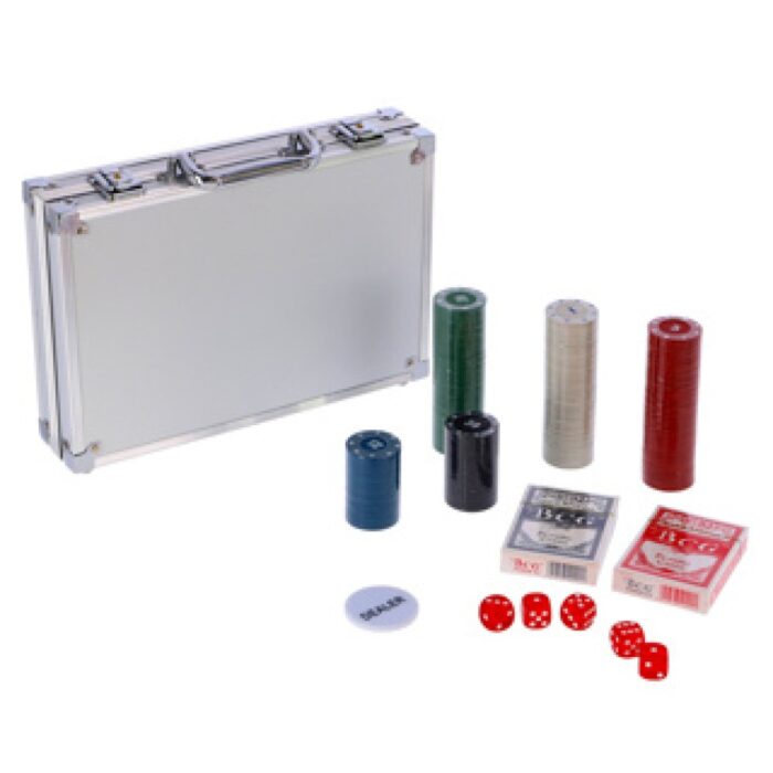Pokerset in koffer 200 delig met 2 decks  speelkaarten en fiches - Afbeelding 2