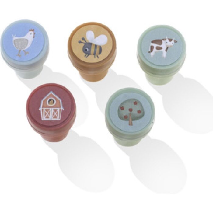 Little Dutch little farm totum stempelset 12 stuks met inkt - Afbeelding 3