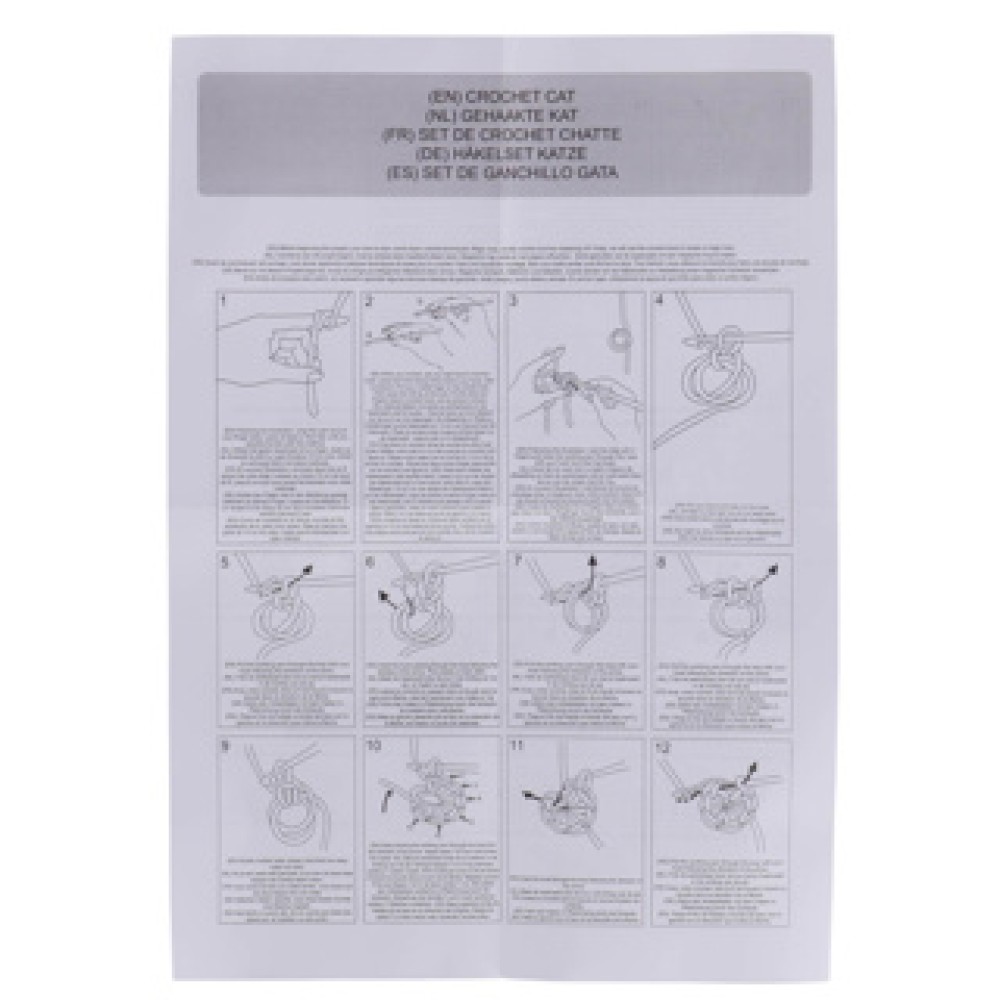 Haakset poes 2 stuks 13x6,5x10,5 cm - Afbeelding 4