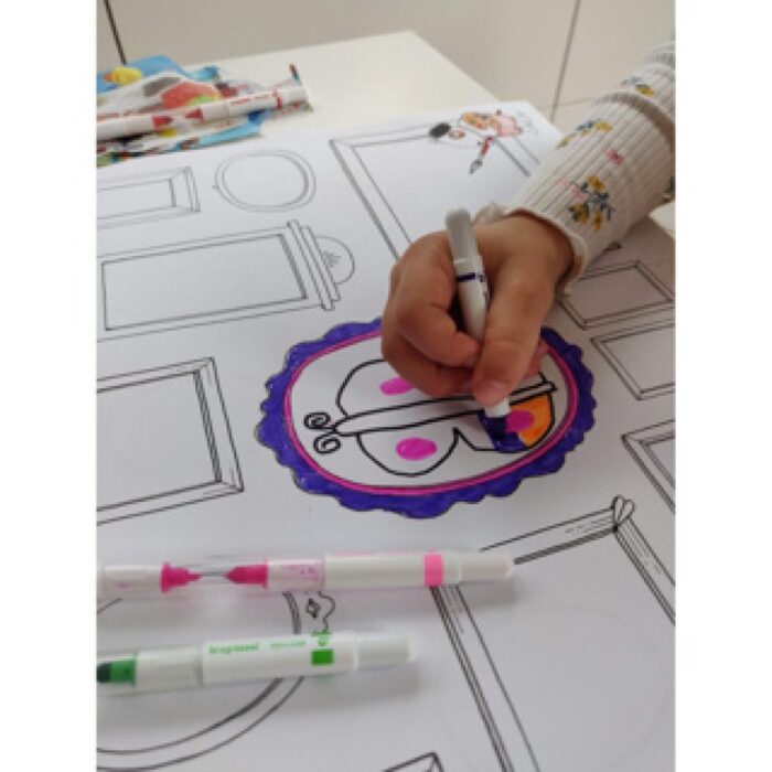 Dubbelpunters Viltstiften Bruynzeel 20 Stuks - Afbeelding 3