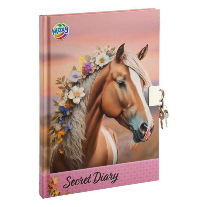 Dagboek met slot A5 Horse collection 60 pagina's