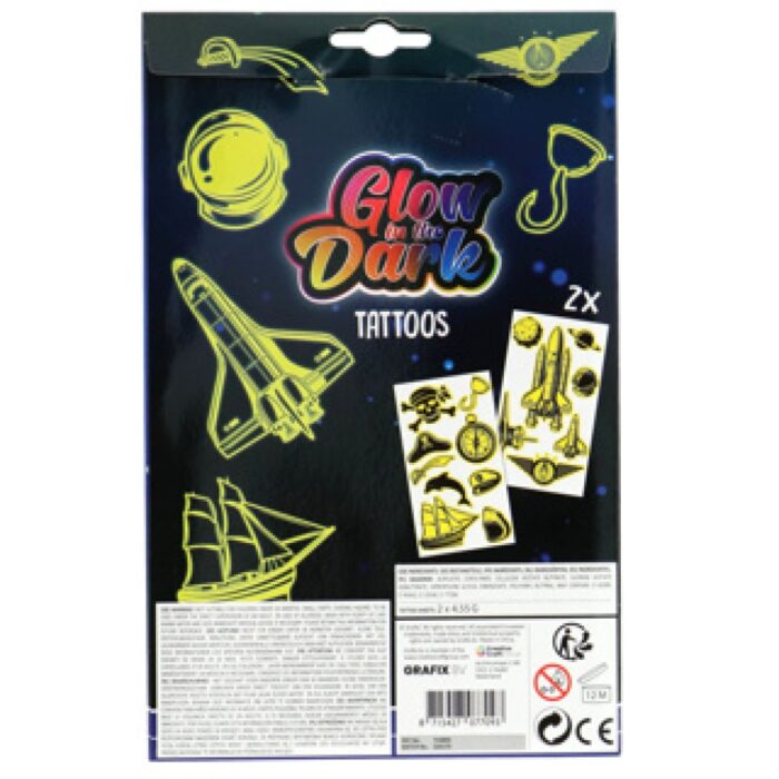 Glow In The Dark Tattoo 2 Assorti - Afbeelding 4