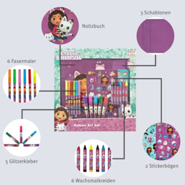 Gabby's Dollhouse schrijfwarenset - Afbeelding 3