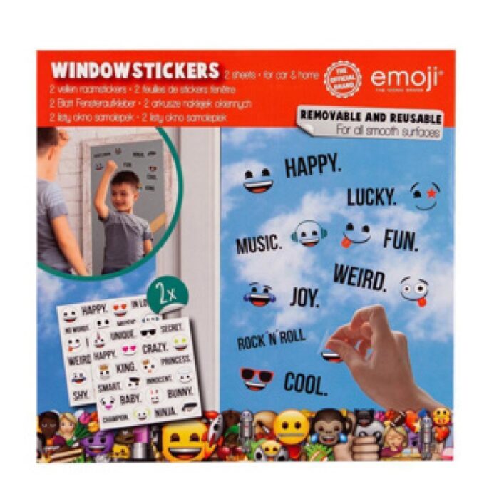 Raamstickers Emoij Assorti - Afbeelding 5