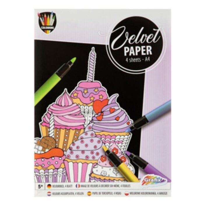 Schilderen op velvet 4 sheets 4 assorti - Afbeelding 3