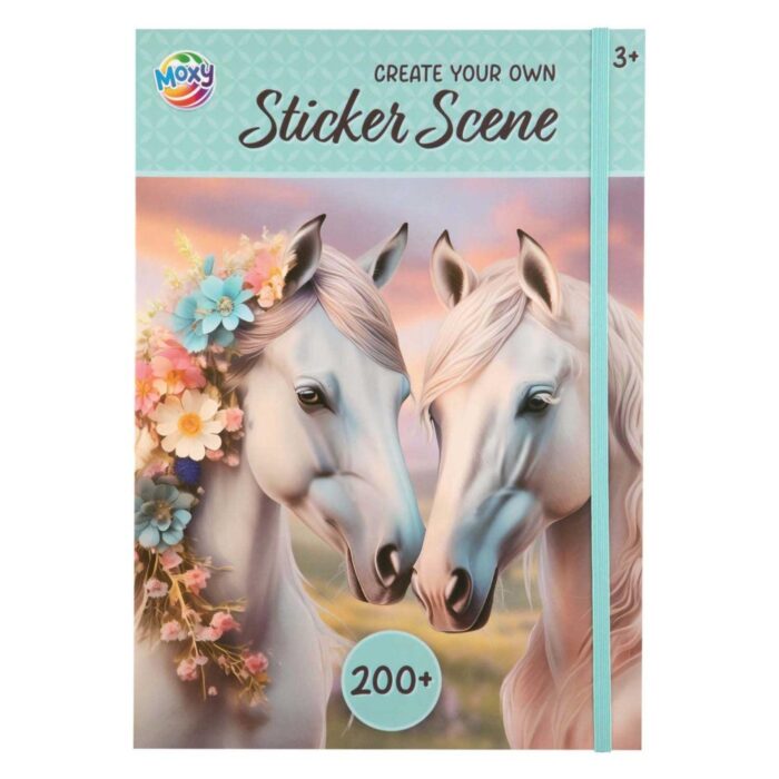 Stickerboek luxe Horse collection A4 200+ stickers