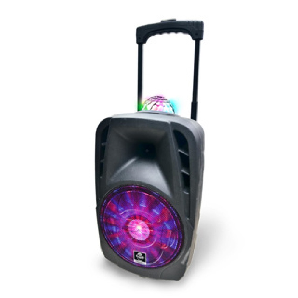 Idance boombox met licht en wielen en Micro - Afbeelding 3