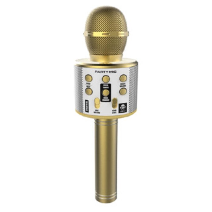 Idance bluetooth party microfoon goud - Afbeelding 3