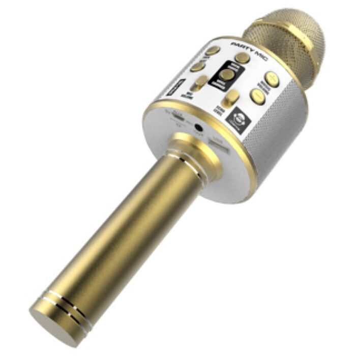 Idance bluetooth party microfoon goud - Afbeelding 4