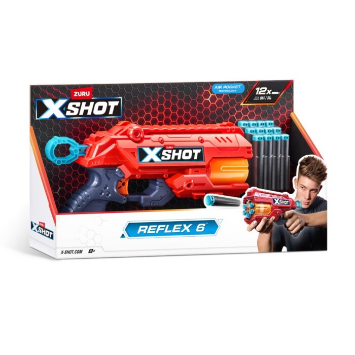 Zuru X-Shot Reflex 6 Blaster met 12 Darts