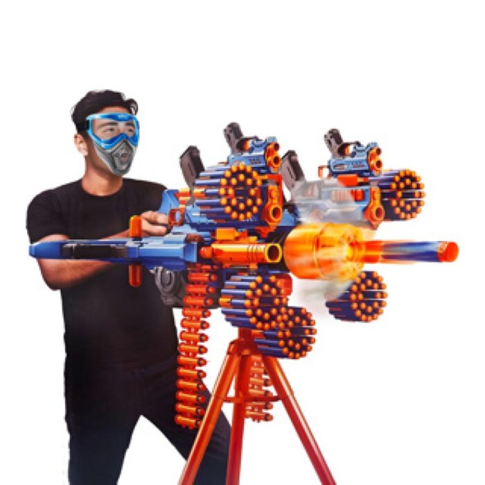 X-shot Insanity mega barrel licht en rook 72 darts - Afbeelding 2