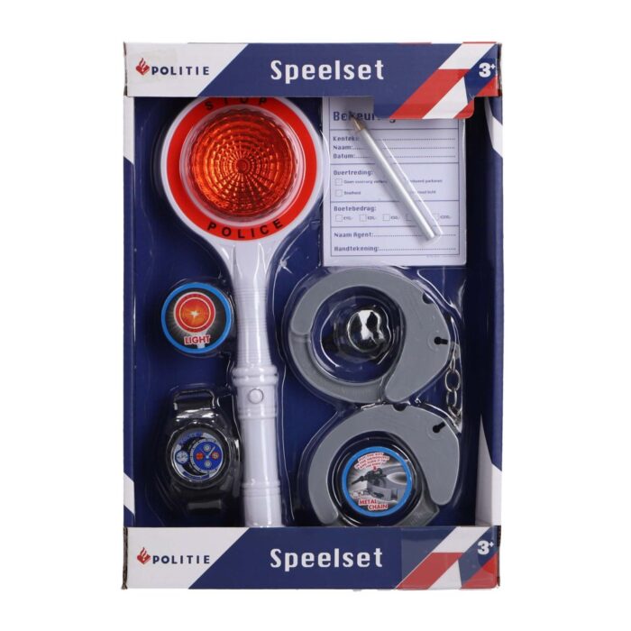 Politie speelset met bonnenboekje
