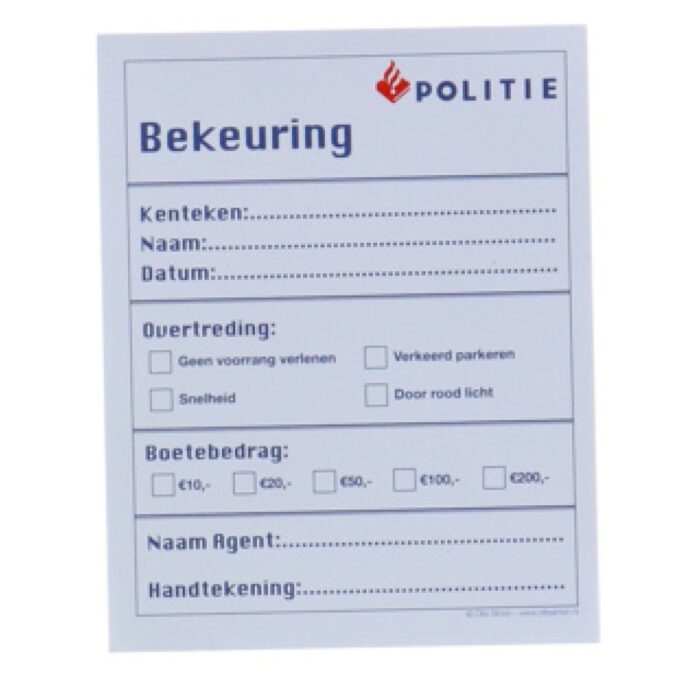 Politie Bonnenboekje - Afbeelding 3