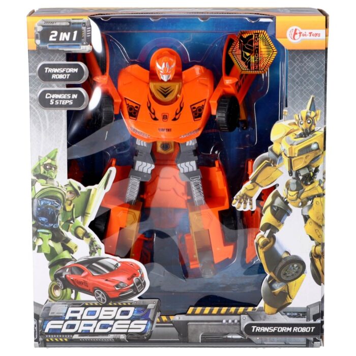 Robot Verander Auto 21 Cm 4 Assorti