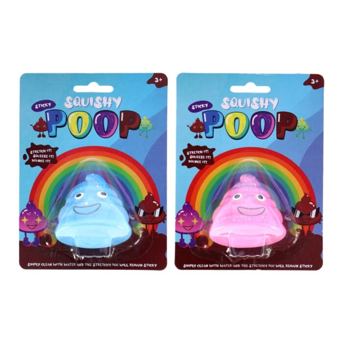 Fidget Squishy Plak Poep Assorti