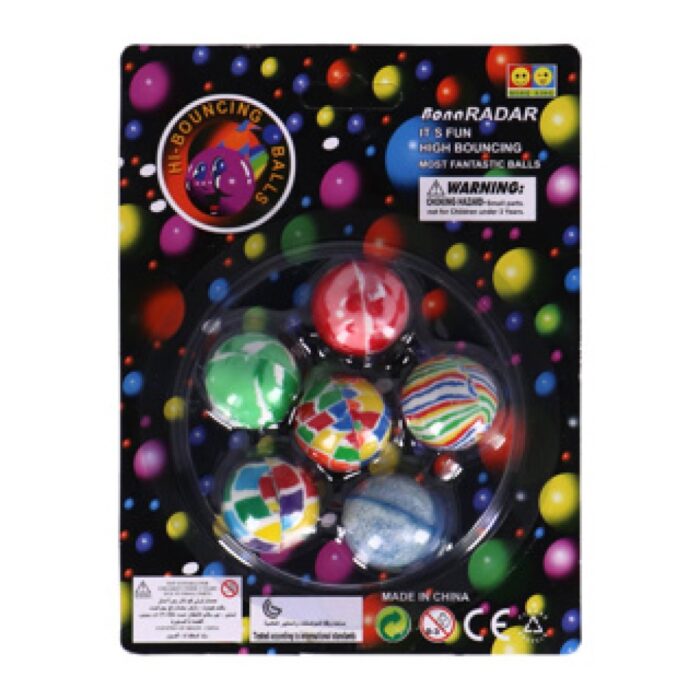 Stuiterbal 6 stuks - Afbeelding 2