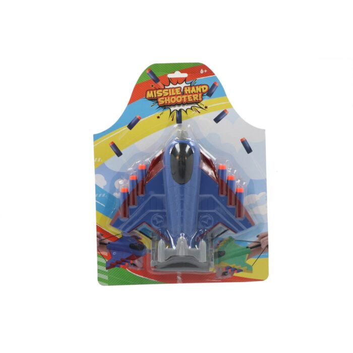 Afschietvliegtuig met foam pijltjes 3 assorti