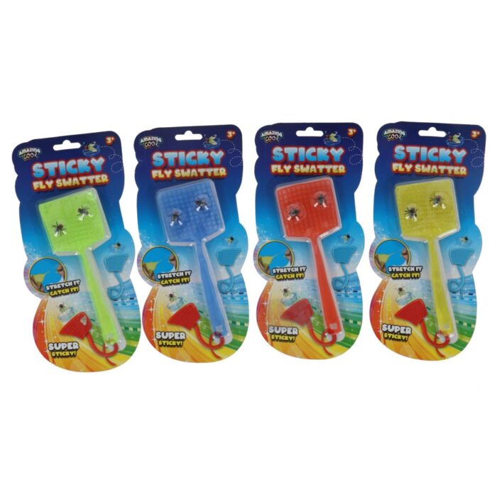 Amazing cool sticky vliegenmepper + 2 vliegen  assorti