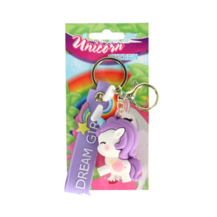 Sleutelhanger eenhoorn 4 assorti - Afbeelding 2