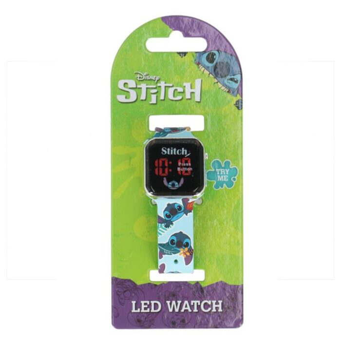 Horloge Stitch led Stitch turquoise