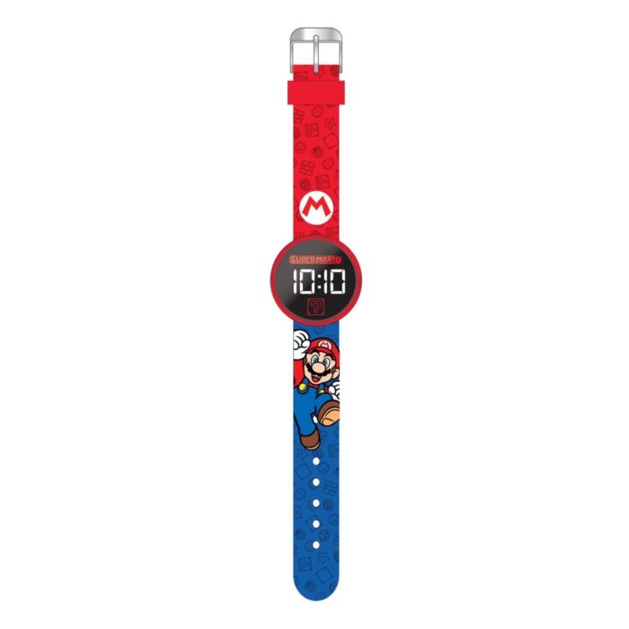 Super Mario horloge LED, rond verwisselbare  batterij