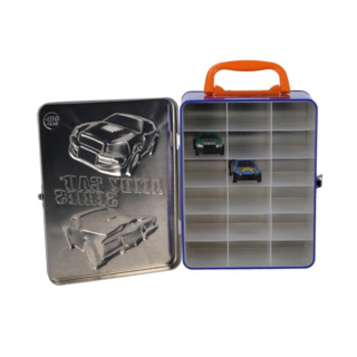 Opbergbox metaal met 2 diecast freewheel auto's - Afbeelding 3