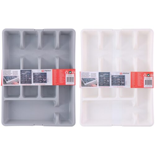 Alpina Bestekbak Uitschuifbaar 2 Assorti Wit Grijs (assortiment – willekeurige uitvoering)
