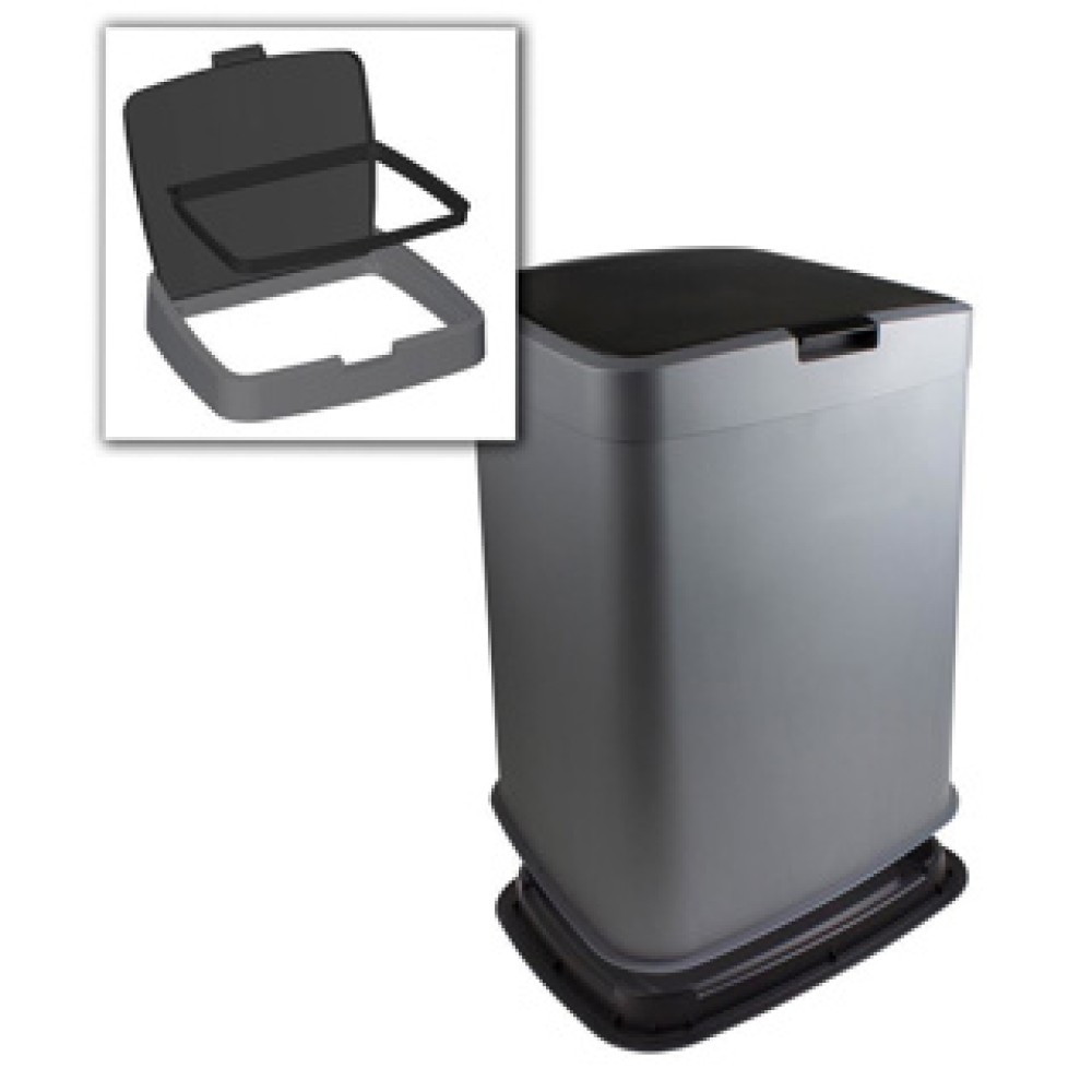 Sunware Delta Vuilniszakhouder 70L Antraciet - Afbeelding 2