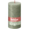 Bolsius Stompkaars Rustiek olijfgroen 130x68 mm