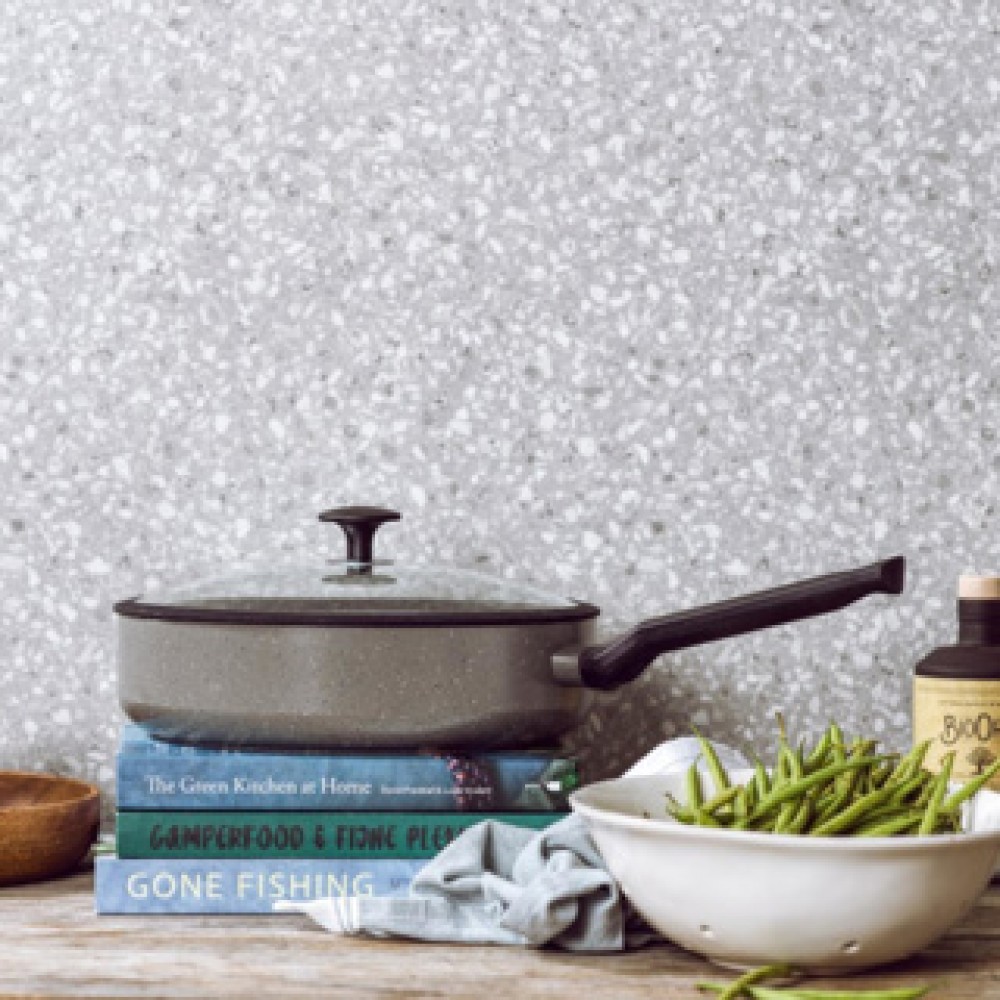 BK Granite hapjespan met deksel Ø28 cm - Afbeelding 4