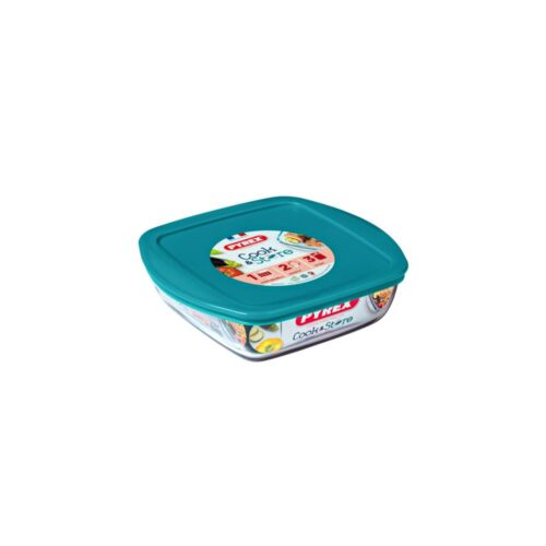 Pyrex cook en store 1L Vierkant 20 x 17 cm met deksel