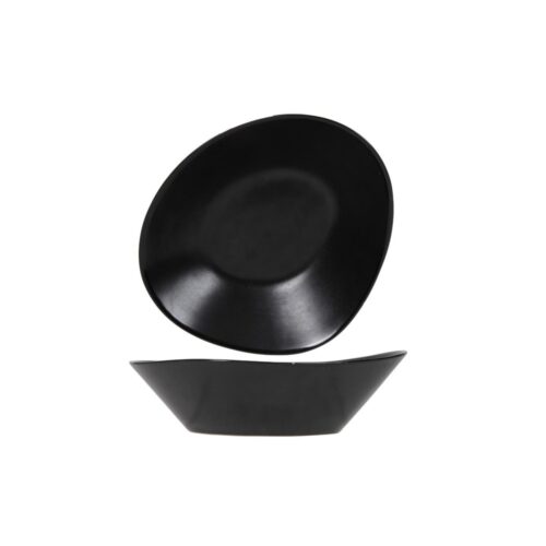 Slakom zwart 20,3x17xh6,4 cm vongola
