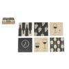 Onderzetter wine met tekst assorti 10x10x0,7cm (assortiment – willekeurige uitvoering)