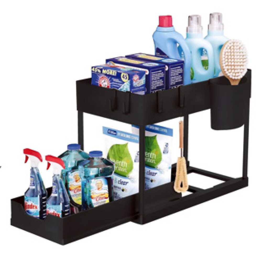 Nexxt multifunctioneel opbergrek zwart - Afbeelding 2