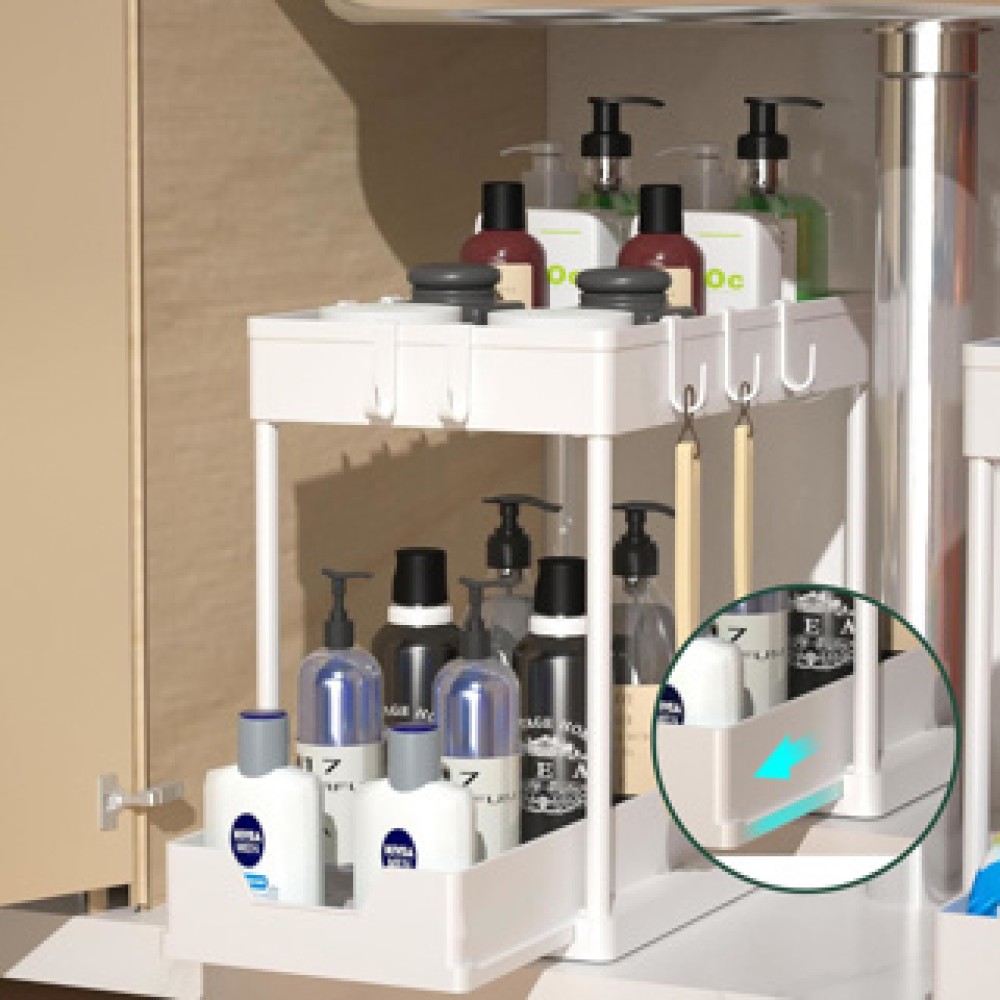 Nexxt multifunctioneel opbergrek wit - Afbeelding 3