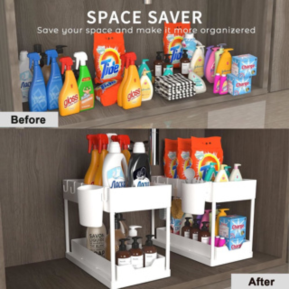 Nexxt multifunctioneel opbergrek wit - Afbeelding 4