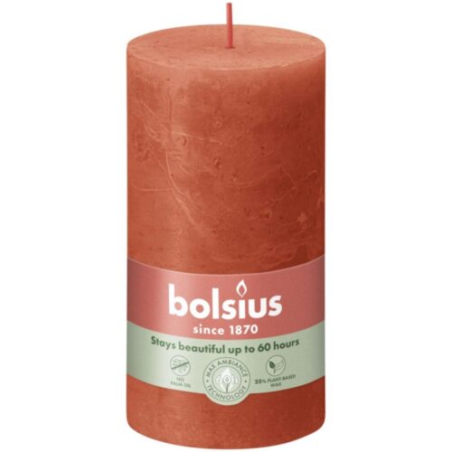 Bolsius Stompkaars Rustiek 13 x 6,8 cm Aards Oranje
