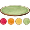 Onderbord mangohout dia 30cm 4 assortiment (assortiment – willekeurige uitvoering)
