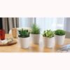 Bloempot keramiek 4 assorti (assortiment – willekeurige uitvoering)