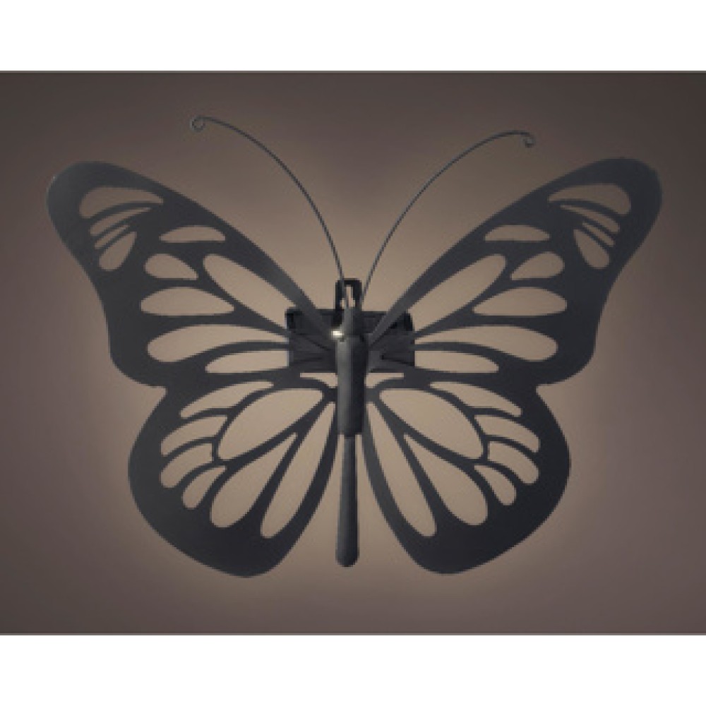 Solar wandlamp vlinder ijzer steady - Afbeelding 2