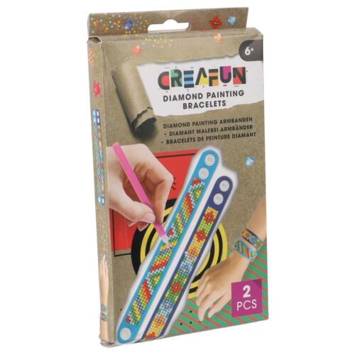 Creafun diamond painting armbanden 2 stuks assorti (assortiment – willekeurige uitvoering)