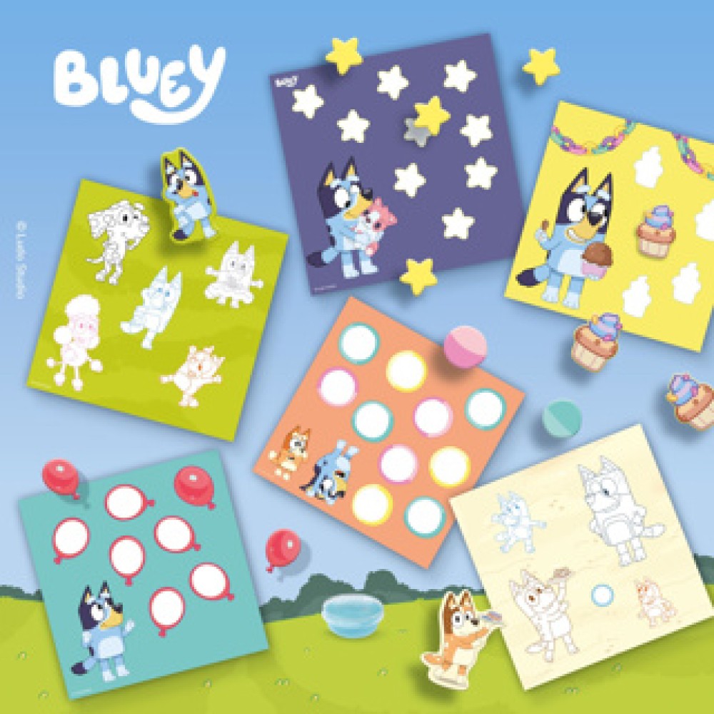 Ses vormen plakken Bluey - Afbeelding 5