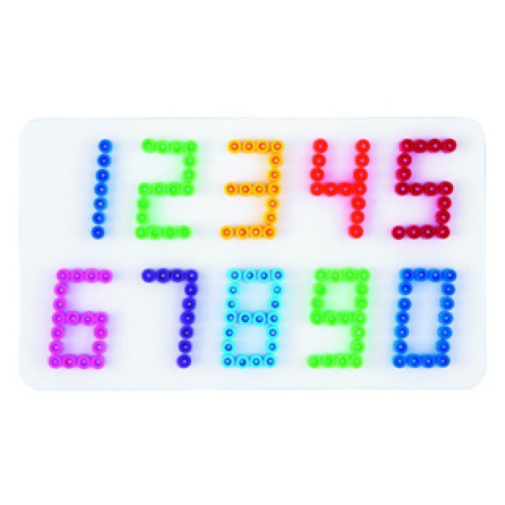 Hama Strijkkralen Grondplaat Nummers Wit - Afbeelding 3