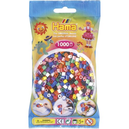 Hama Strijkkralen 1000 Stuks Primaire Kleuren