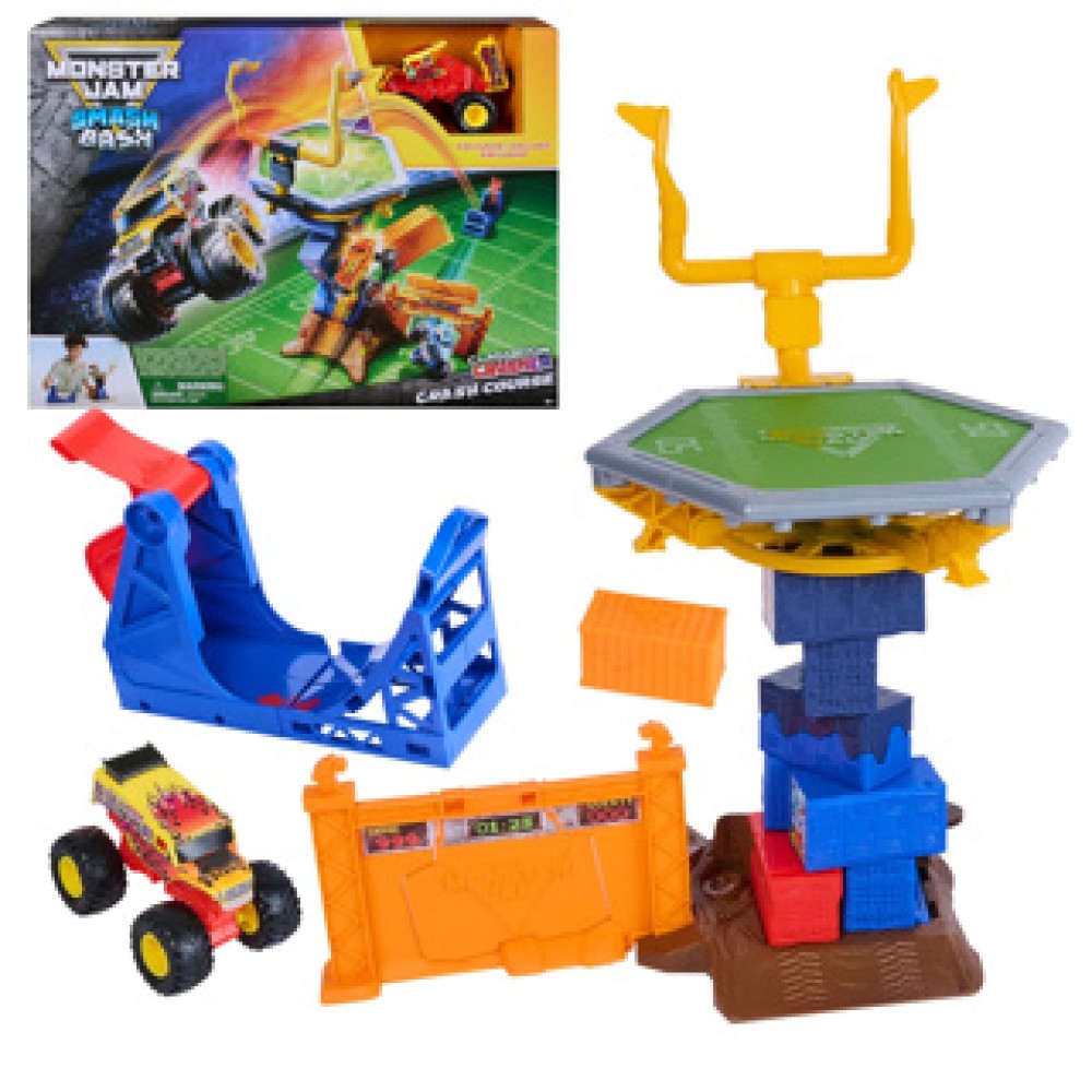 Monster Jam 164 Smash & Bash Crash Course Playset - Afbeelding 2