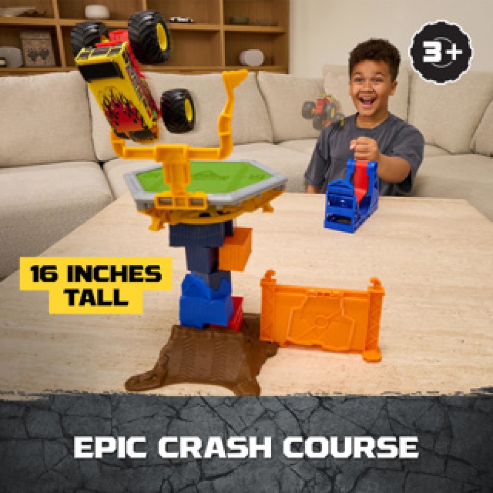 Monster Jam 164 Smash & Bash Crash Course Playset - Afbeelding 3