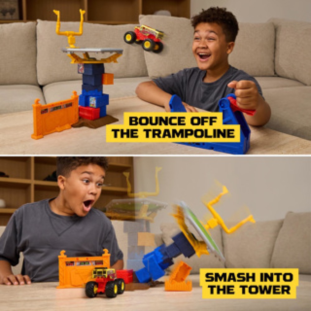 Monster Jam 164 Smash & Bash Crash Course Playset - Afbeelding 5