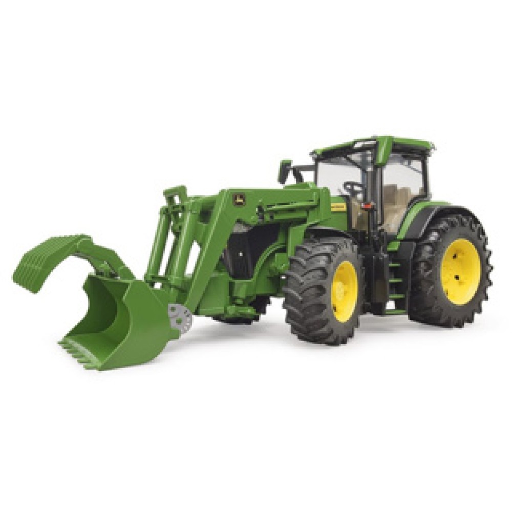Bruder Tractor John Deere 7R 350 Met Frontlader - Afbeelding 4